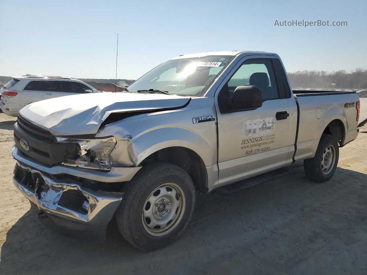 2019 Ford F150  Silver vin: 1FTMF1EP0KFA84977