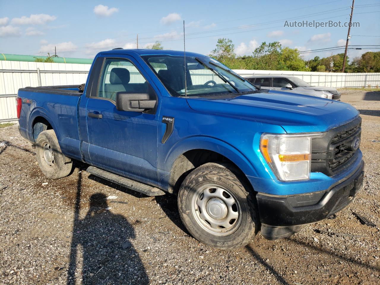 2021 Ford F150  Синий vin: 1FTMF1EP8MKE75515