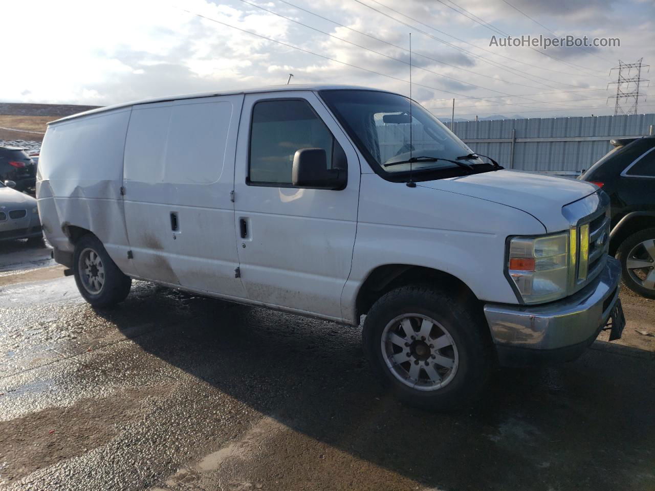 2008 Ford Econoline E150 Van White vin: 1FTNE14LX8DA62639