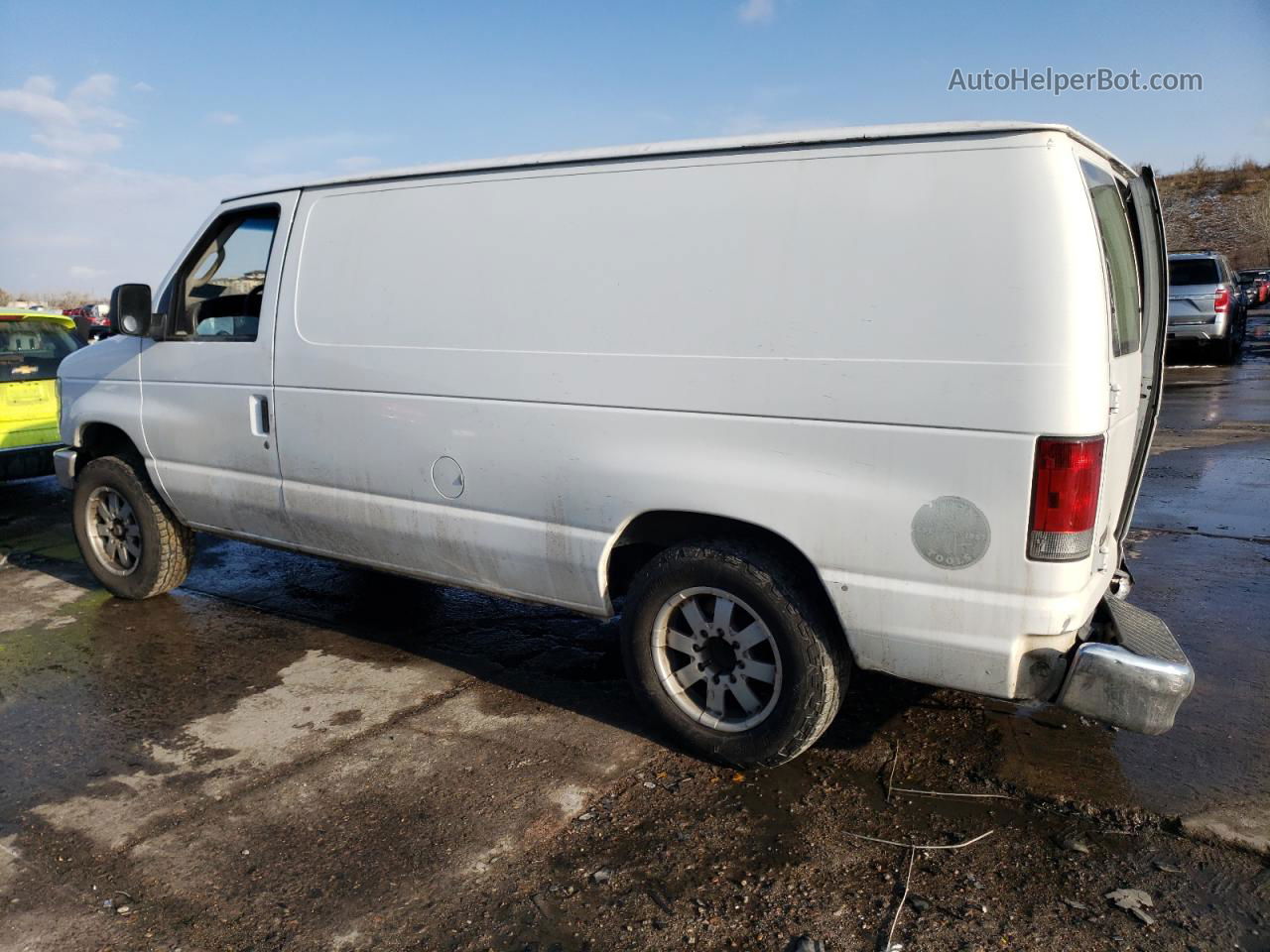 2008 Ford Econoline E150 Van White vin: 1FTNE14LX8DA62639