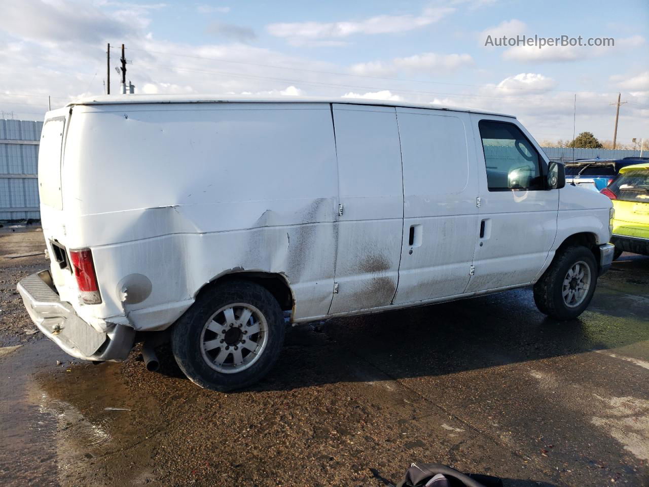 2008 Ford Econoline E150 Van White vin: 1FTNE14LX8DA62639