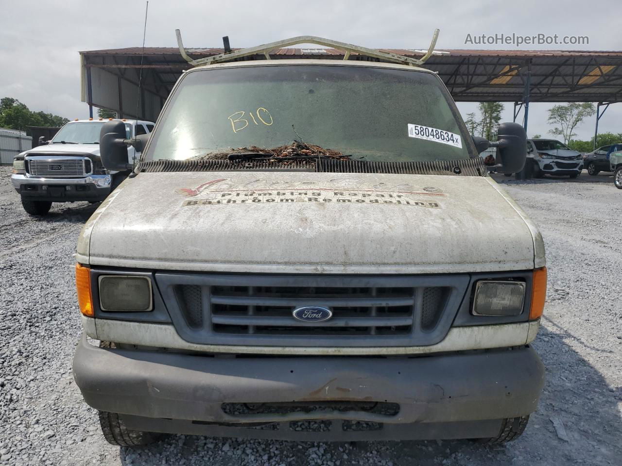 2007 Ford Econoline E150 Van White vin: 1FTNE14W17DA57869