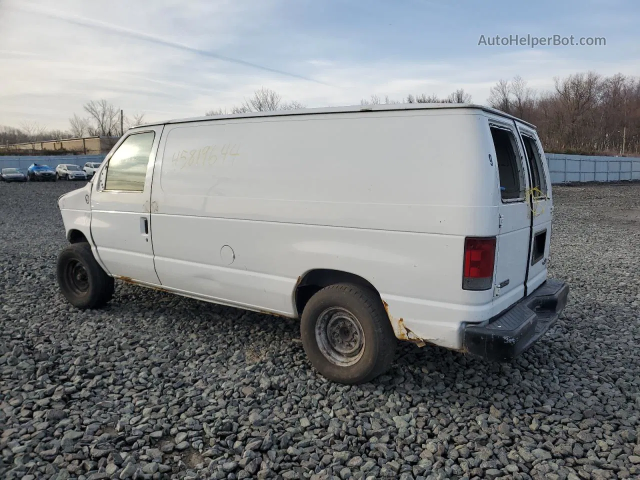 2007 Ford Econoline E150 Van White vin: 1FTNE14W17DB46308