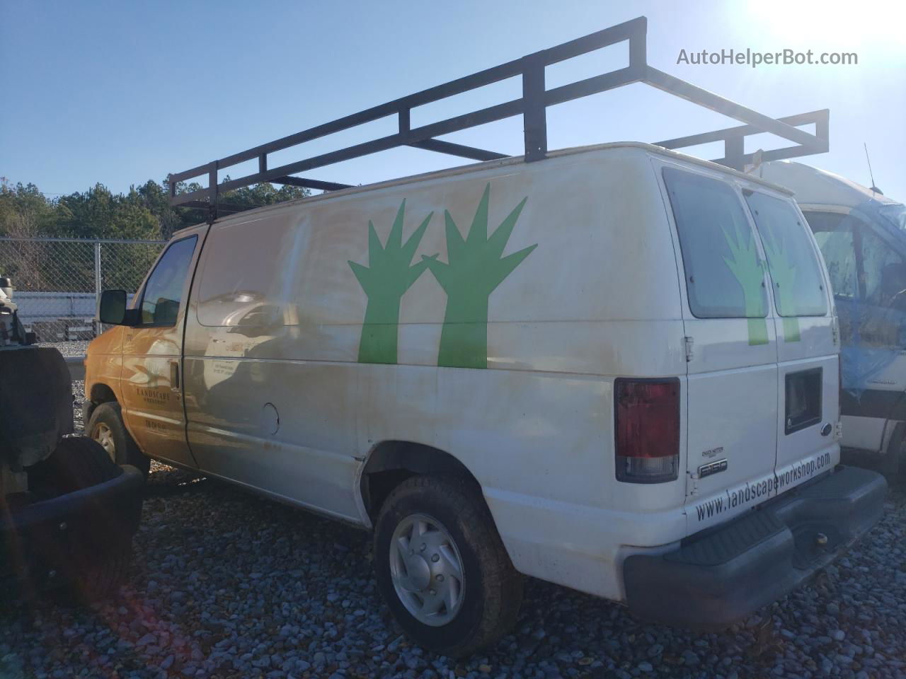 2008 Ford Econoline E150 Van White vin: 1FTNE14W18DA16210