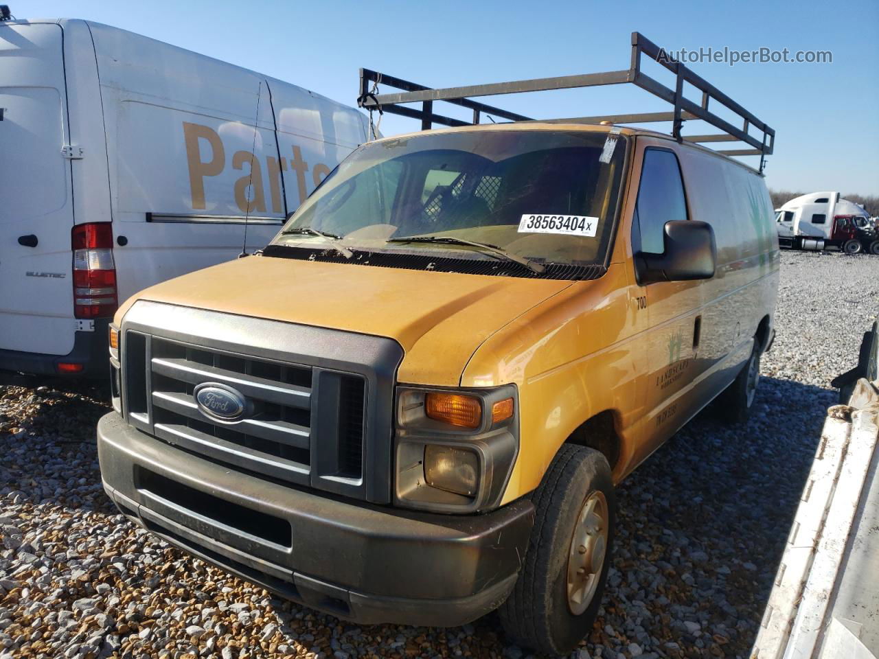 2008 Ford Econoline E150 Van White vin: 1FTNE14W18DA16210