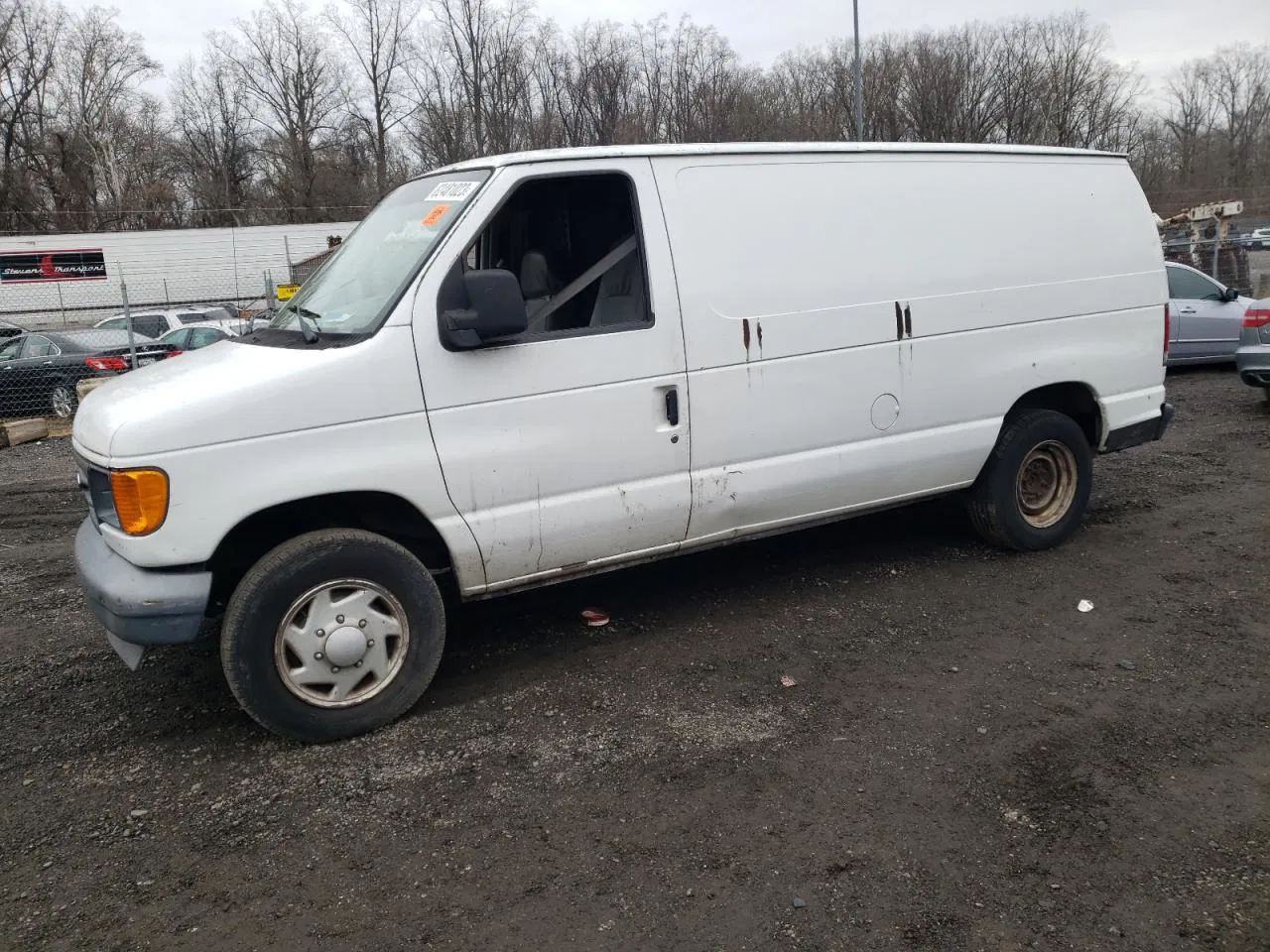 2007 Ford Econoline E150 Van White vin: 1FTNE14W27DB14967