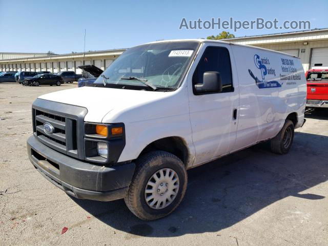 2008 Ford Econoline E150 Van White vin: 1FTNE14W28DA31203