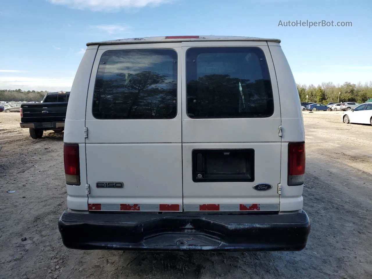 2007 Ford Econoline E150 Van White vin: 1FTNE14W37DA49384