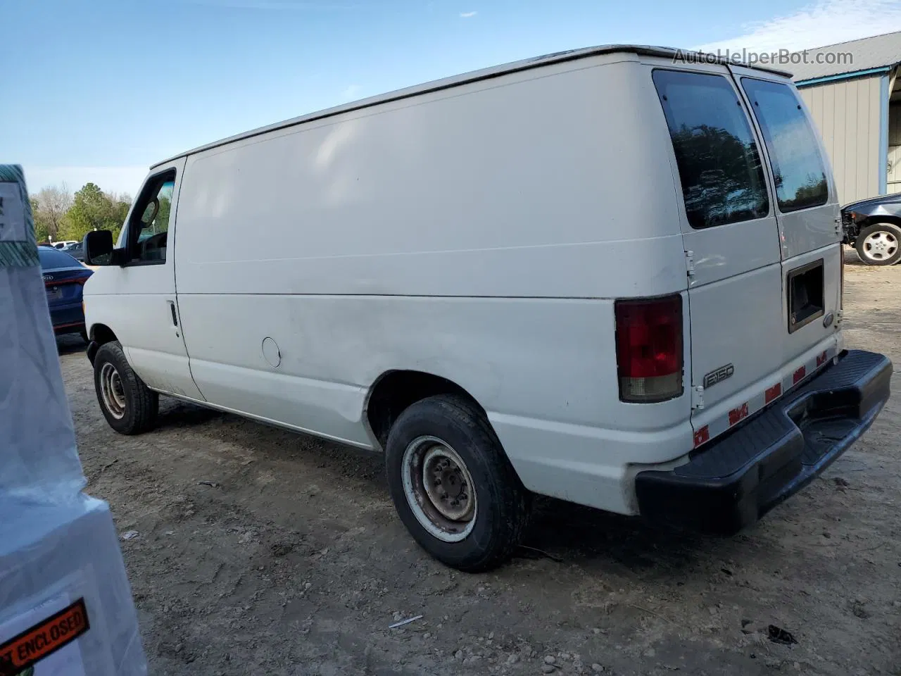 2007 Ford Econoline E150 Van White vin: 1FTNE14W37DA49384
