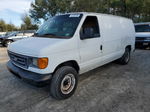 2007 Ford Econoline E150 Van White vin: 1FTNE14W37DA49384