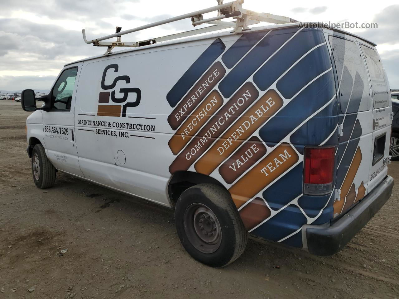 2007 Ford Econoline E150 Van Белый vin: 1FTNE14W37DB38808