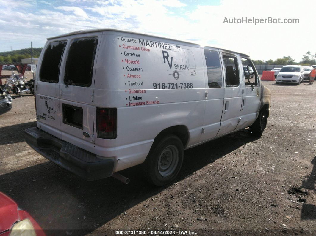 2008 Ford E-150 Commercial/recreational White vin: 1FTNE14W48DA37083