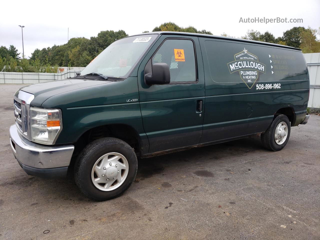 2008 Ford Econoline E150 Van Зеленый vin: 1FTNE14W68DA43600