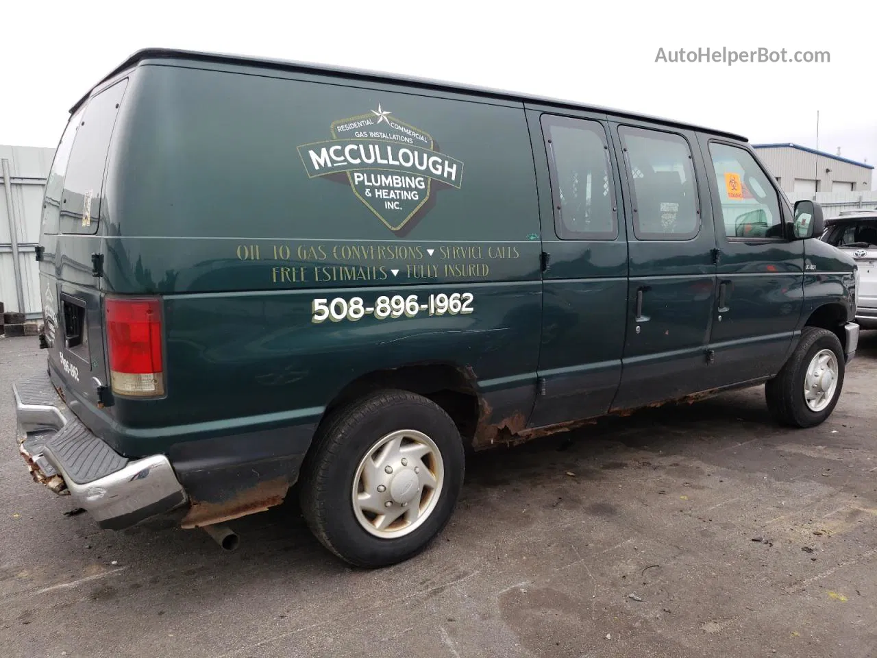 2008 Ford Econoline E150 Van Зеленый vin: 1FTNE14W68DA43600