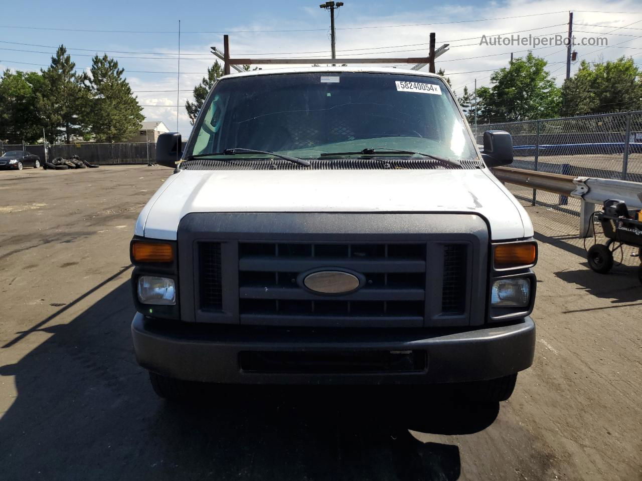 2008 Ford Econoline E150 Van White vin: 1FTNE14W78DA67128