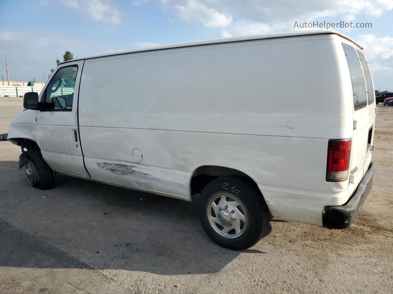 2007 Ford Econoline E150 Van White vin: 1FTNE14W87DA11715