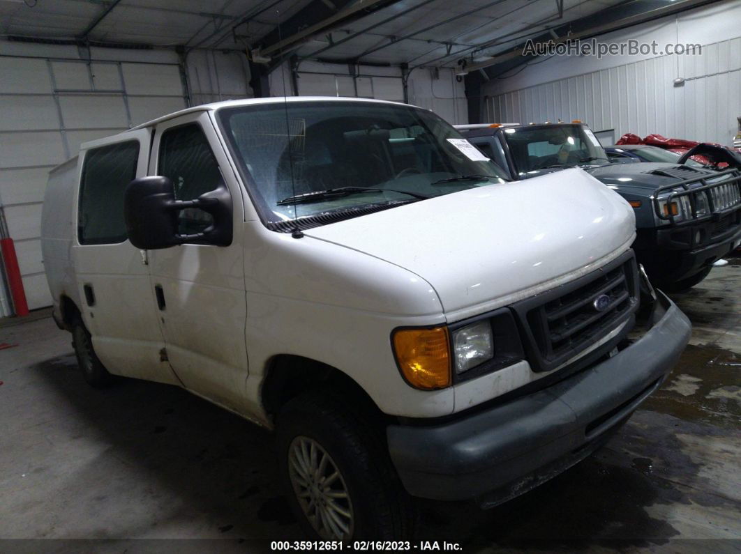 2007 Ford Econoline Cargo Van Commercial/recreational White vin: 1FTNE14W87DA28823