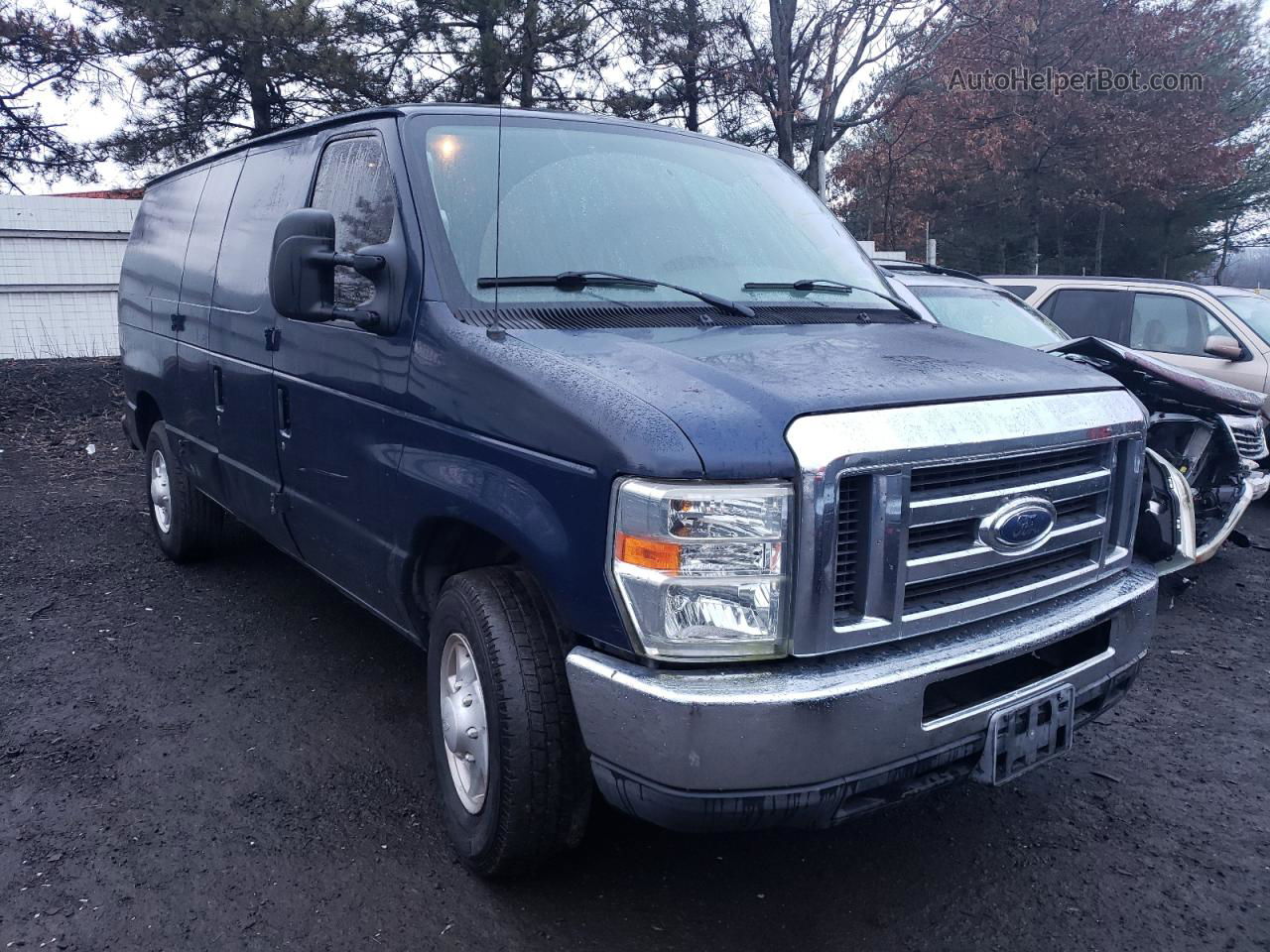 2008 Ford Econoline E150 Van Blue vin: 1FTNE14W88DA37801