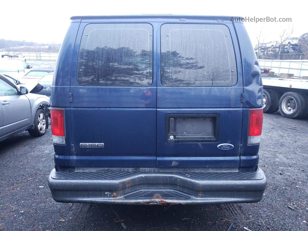 2008 Ford Econoline E150 Van Blue vin: 1FTNE14W88DA37801