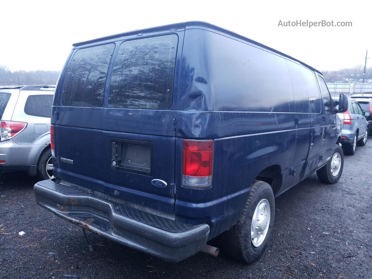 2008 Ford Econoline E150 Van Blue vin: 1FTNE14W88DA37801