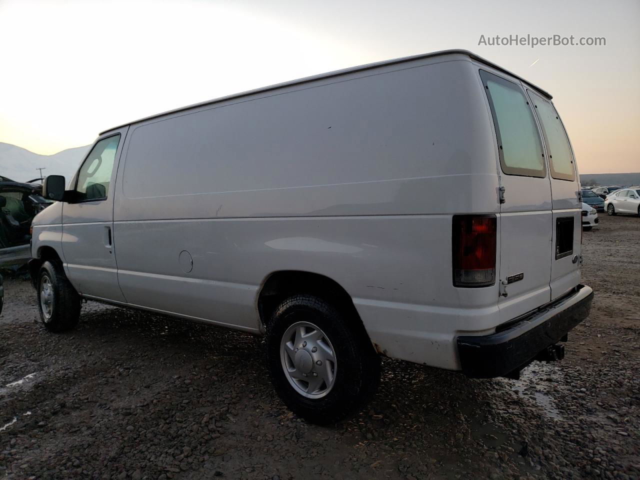 2008 Ford Econoline E150 Van White vin: 1FTNE14W88DB11377