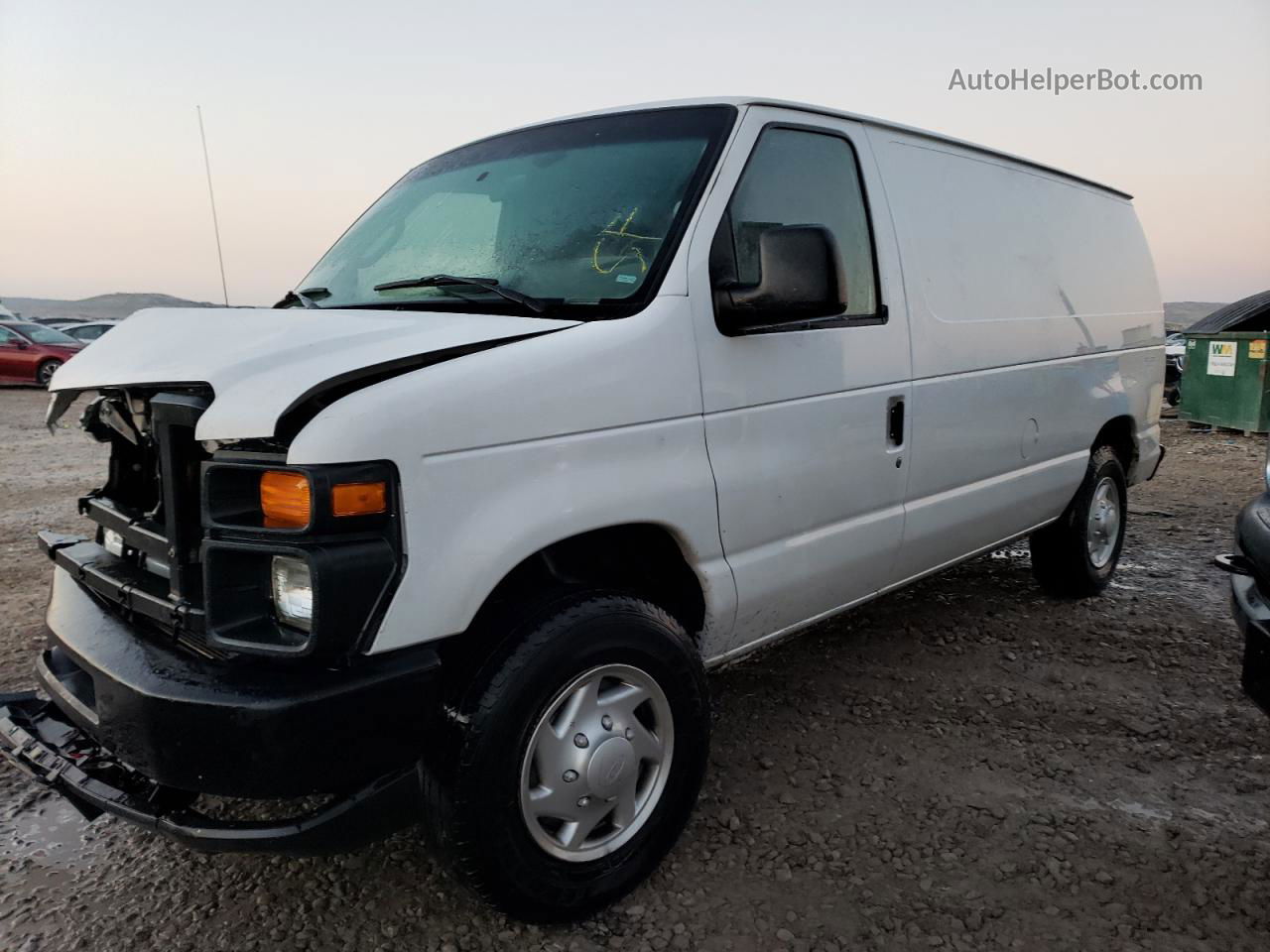 2008 Ford Econoline E150 Van White vin: 1FTNE14W88DB11377