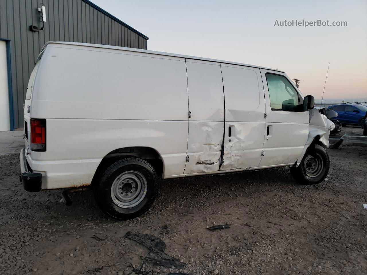 2008 Ford Econoline E150 Van White vin: 1FTNE14W88DB11377