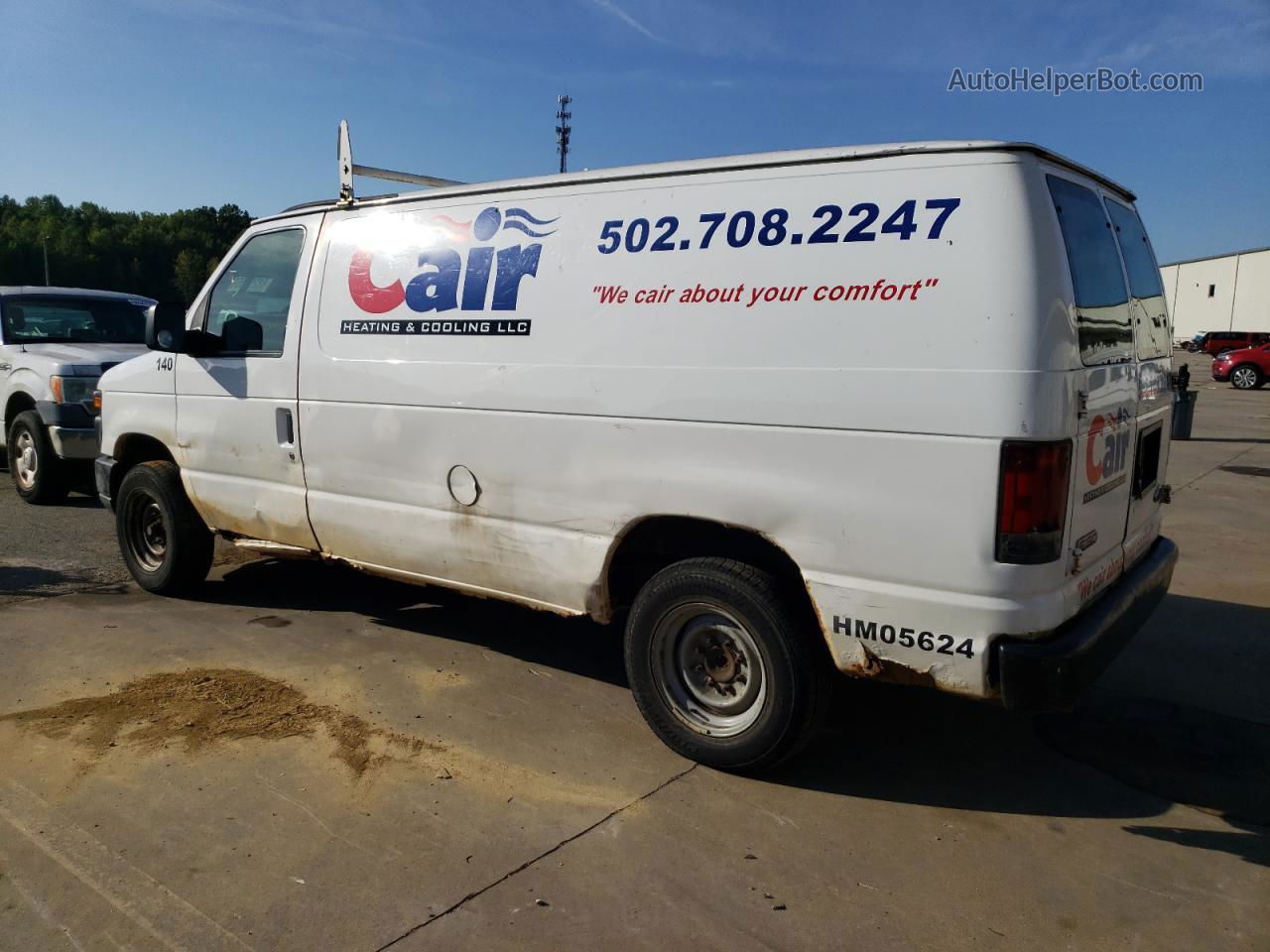 2008 Ford Econoline E150 Van White vin: 1FTNE14W88DB41737