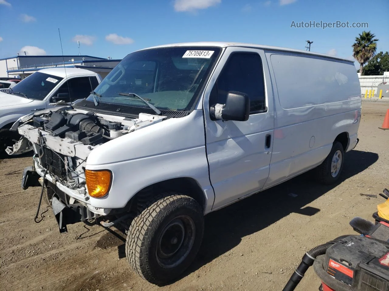 2007 Ford Econoline E150 Van Белый vin: 1FTNE14WX7DB04591