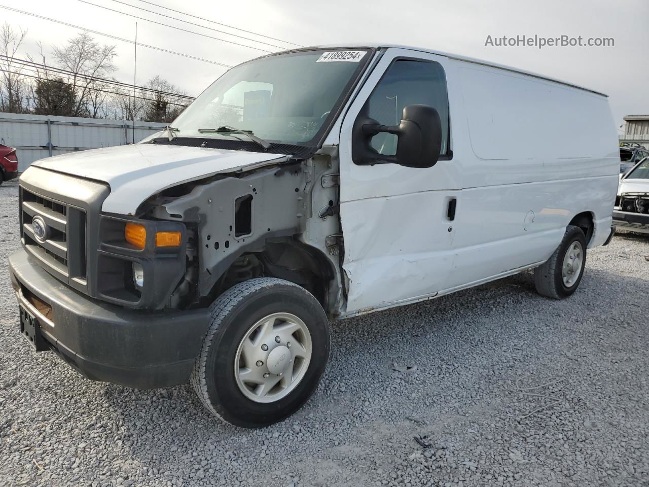 2013 Ford Econoline E150 Van White vin: 1FTNE1EW0DDB14590