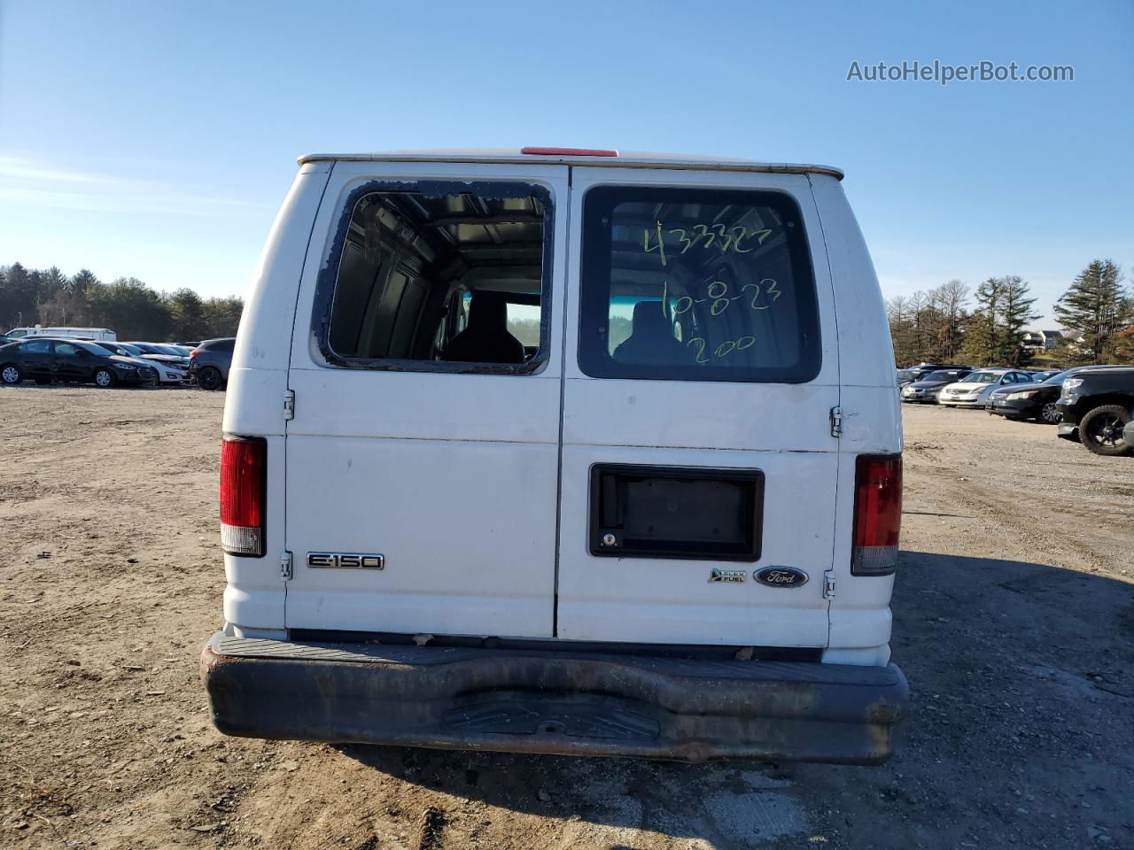 2010 Ford Econoline E150 Van White vin: 1FTNE1EW1ADA26434