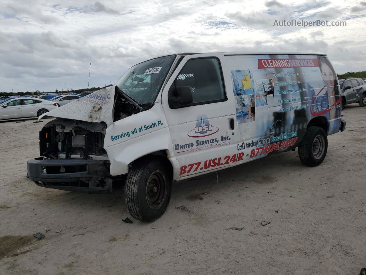 2012 Ford Econoline E150 Van White vin: 1FTNE1EW1CDA42989