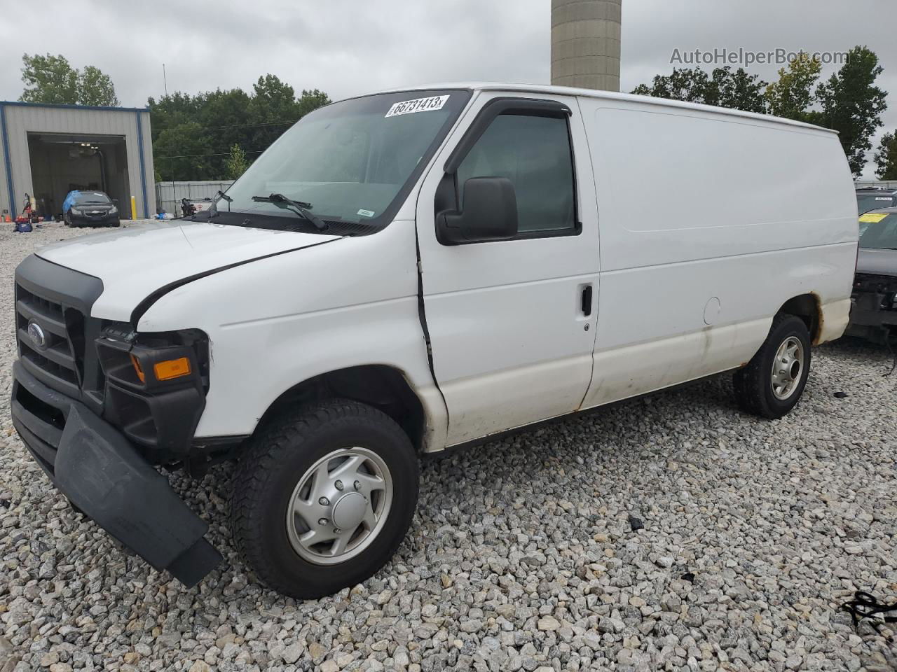 2013 Ford Econoline E150 Van Белый vin: 1FTNE1EW1DDB06160