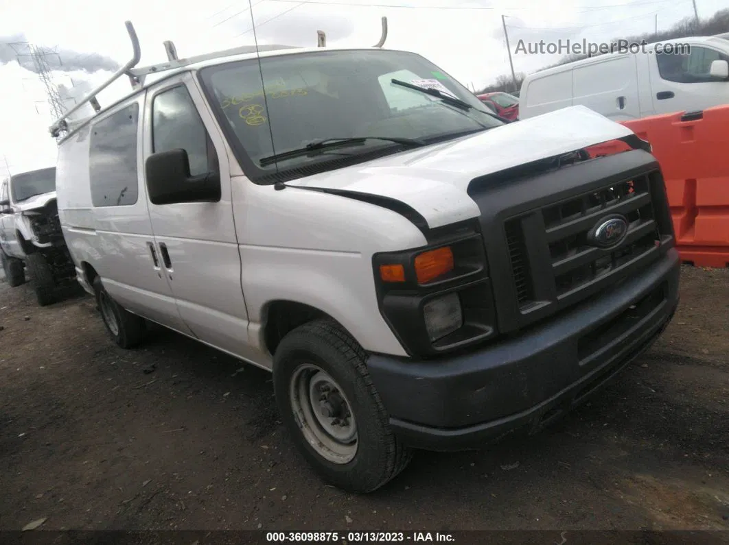 2013 Ford E-150 Commercial White vin: 1FTNE1EW1DDB29986