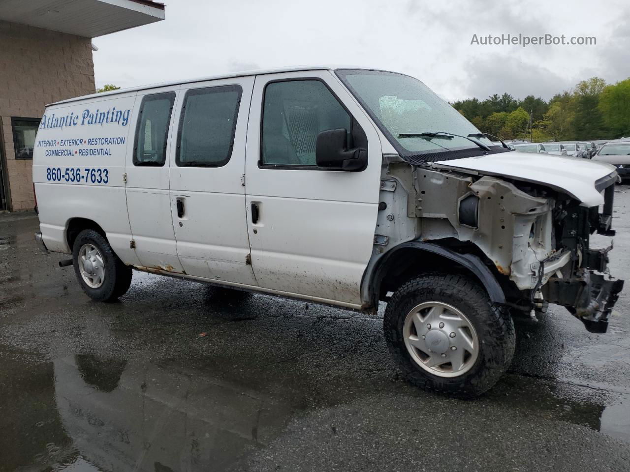 2010 Ford Econoline E150 Van White vin: 1FTNE1EW2ADA06211