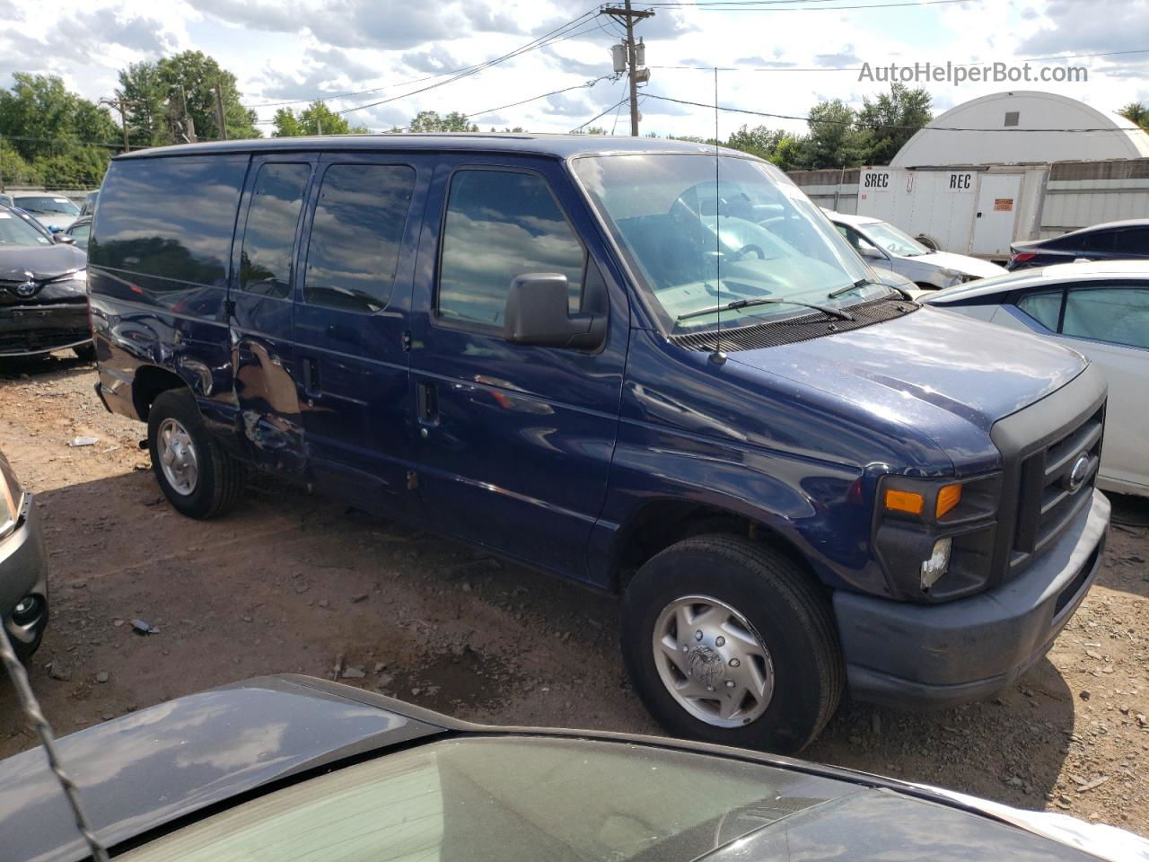 2010 Ford Econoline E150 Van Blue vin: 1FTNE1EW2ADA69583