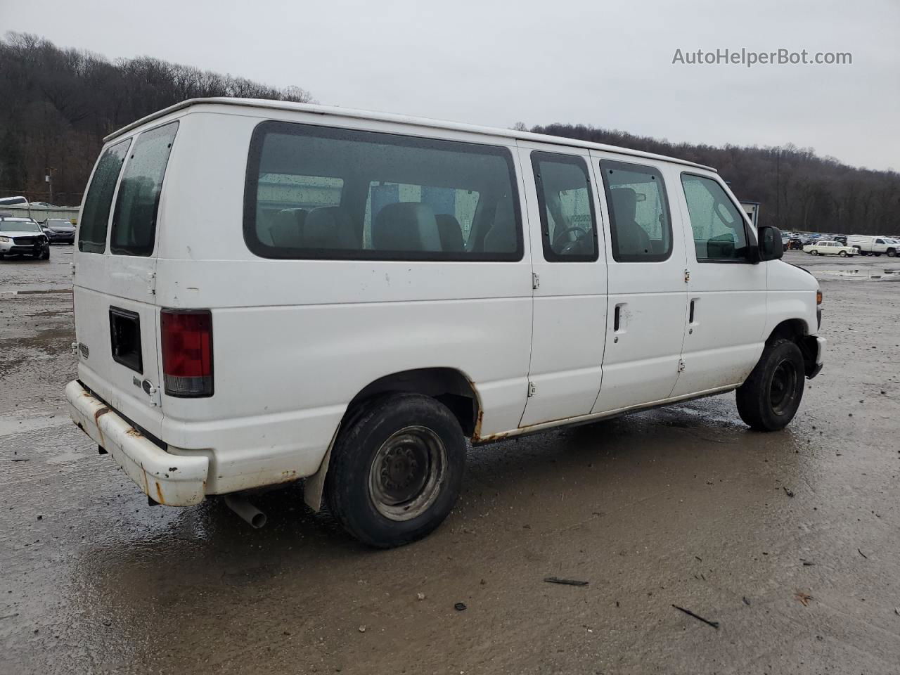 2010 Ford Econoline E150 Van White vin: 1FTNE1EW2ADA78316