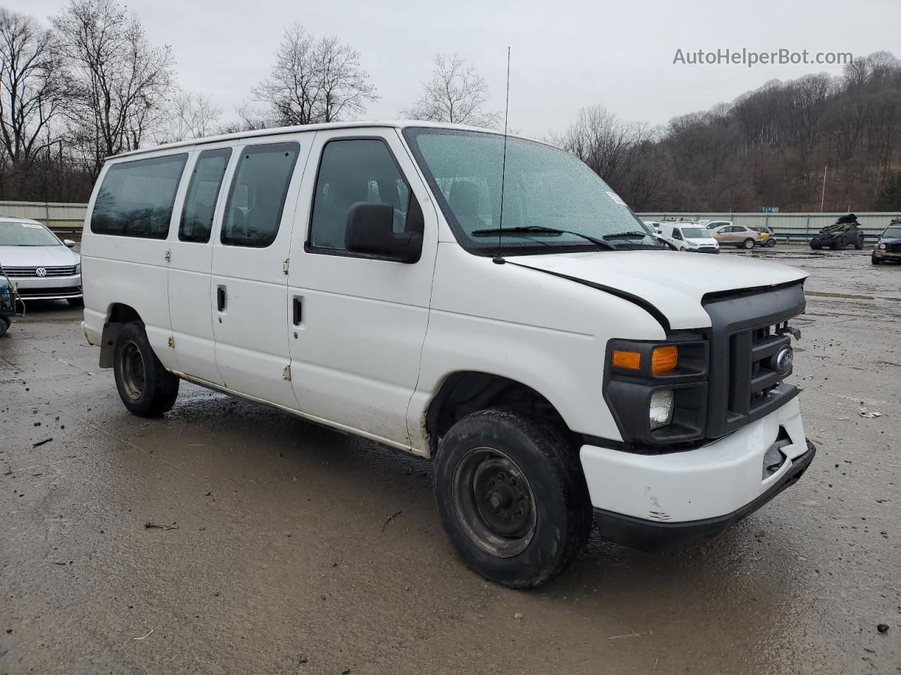 2010 Ford Econoline E150 Van White vin: 1FTNE1EW2ADA78316