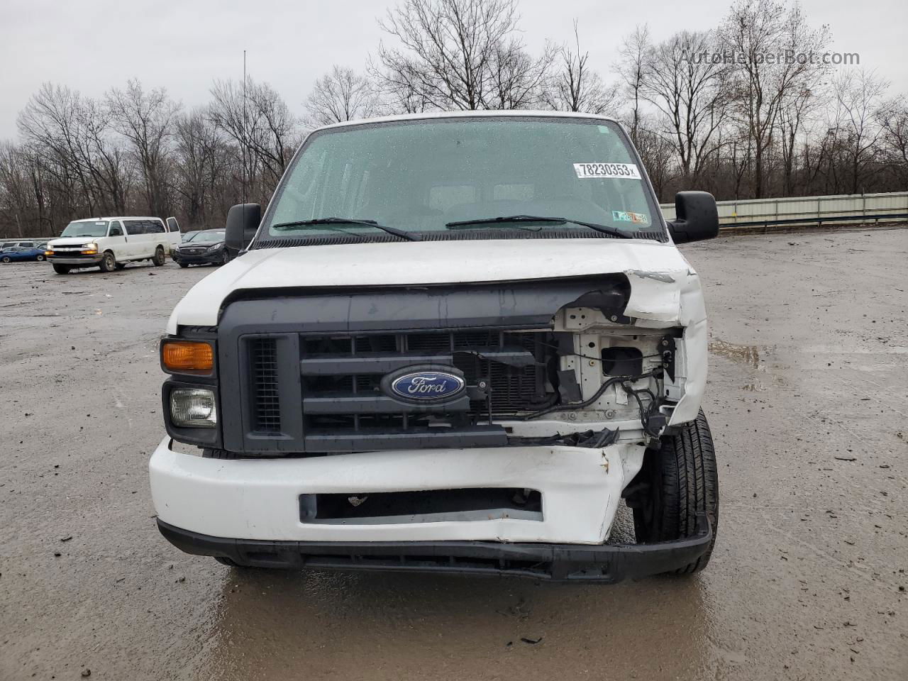 2010 Ford Econoline E150 Van White vin: 1FTNE1EW2ADA78316