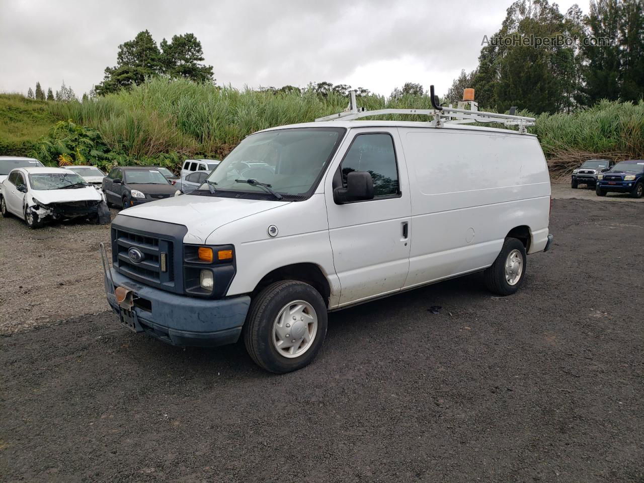 2013 Ford Econoline E150 Van White vin: 1FTNE1EW3DDA23684