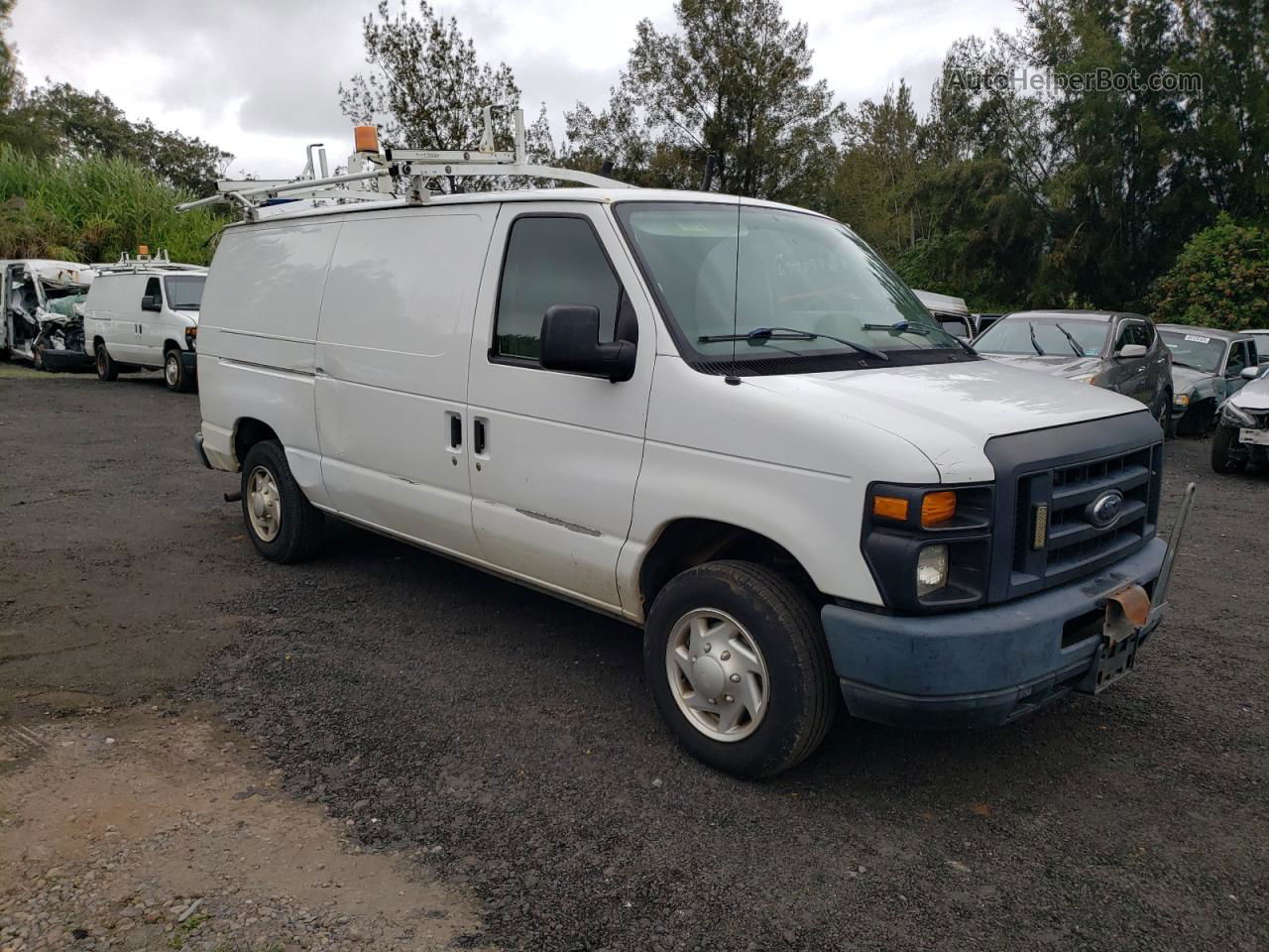 2013 Ford Econoline E150 Van White vin: 1FTNE1EW3DDA23684