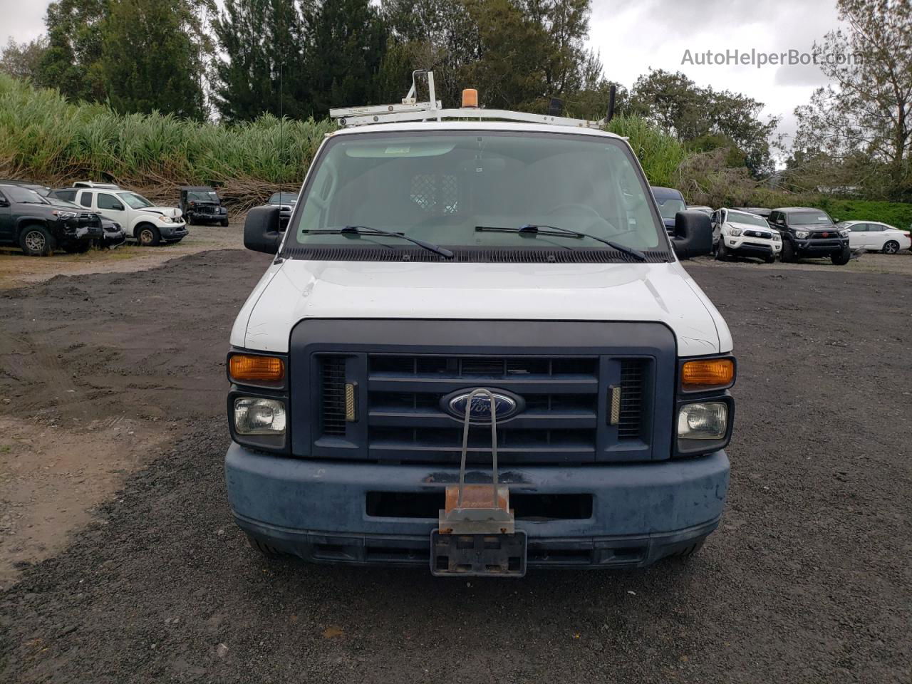 2013 Ford Econoline E150 Van White vin: 1FTNE1EW3DDA23684