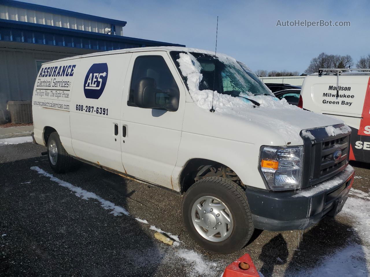 2010 Ford Econoline E150 Van White vin: 1FTNE1EW4ADA63770