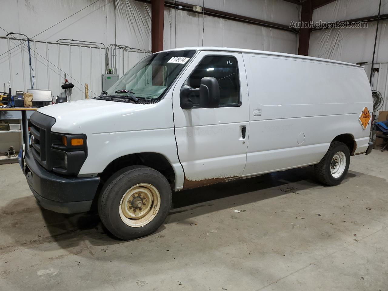 2010 Ford Econoline E150 Van White vin: 1FTNE1EW4ADA90936