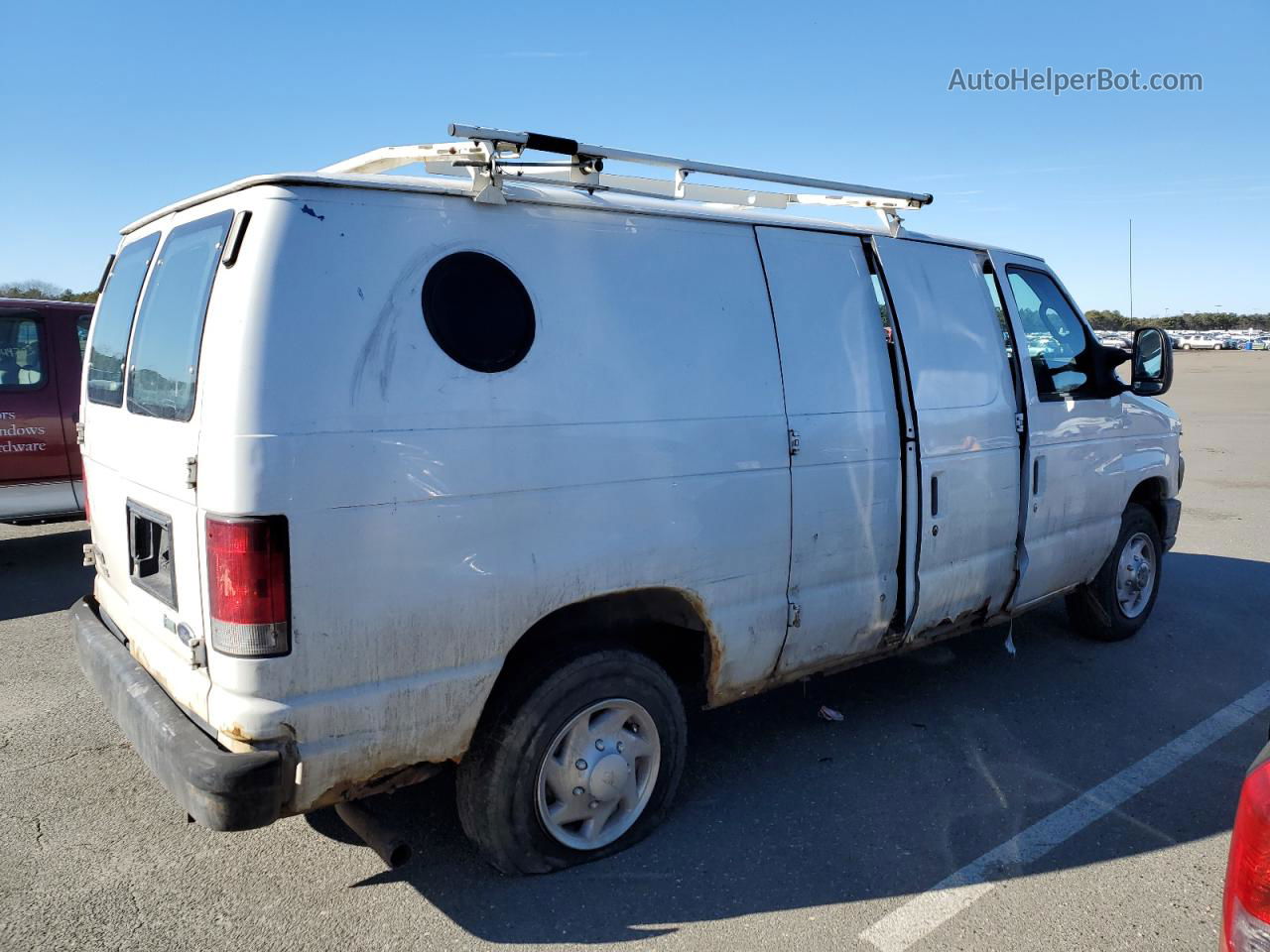 2012 Ford Econoline E150 Van White vin: 1FTNE1EW5CDA31882