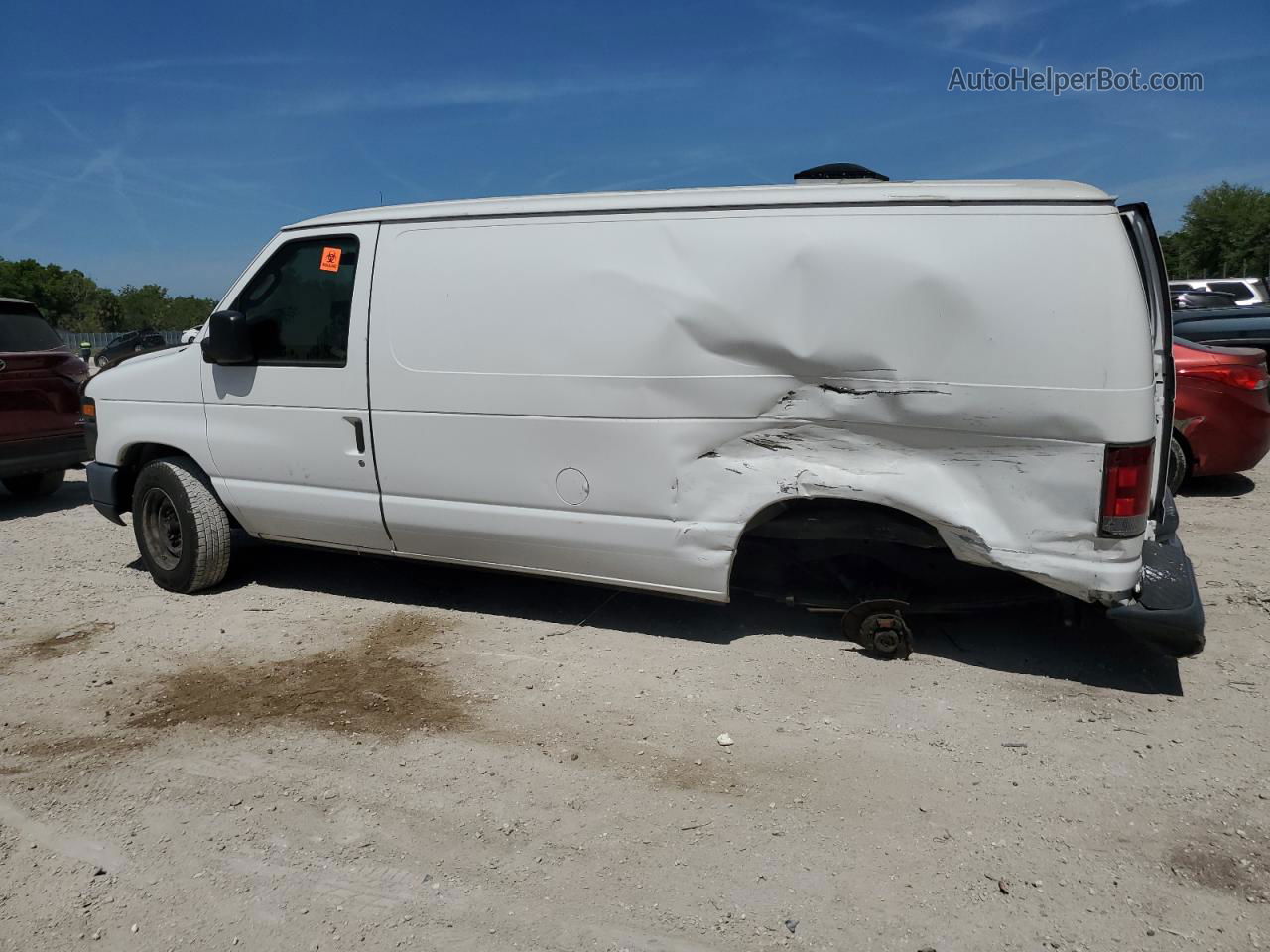 2013 Ford Econoline E150 Van White vin: 1FTNE1EW5DDA42673