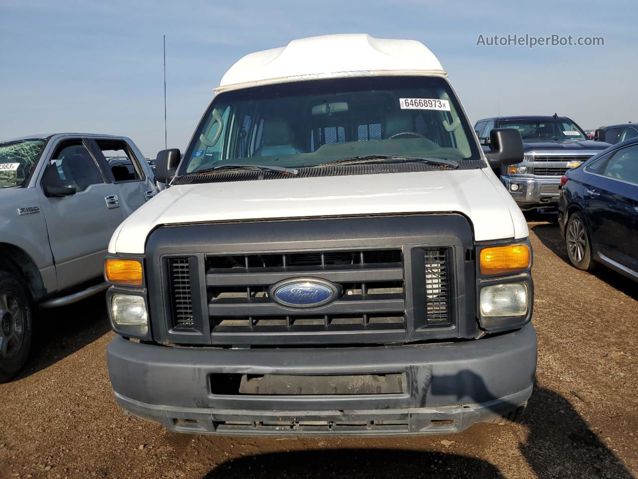 2010 Ford Econoline E150 Van White vin: 1FTNE1EW6ADA50275