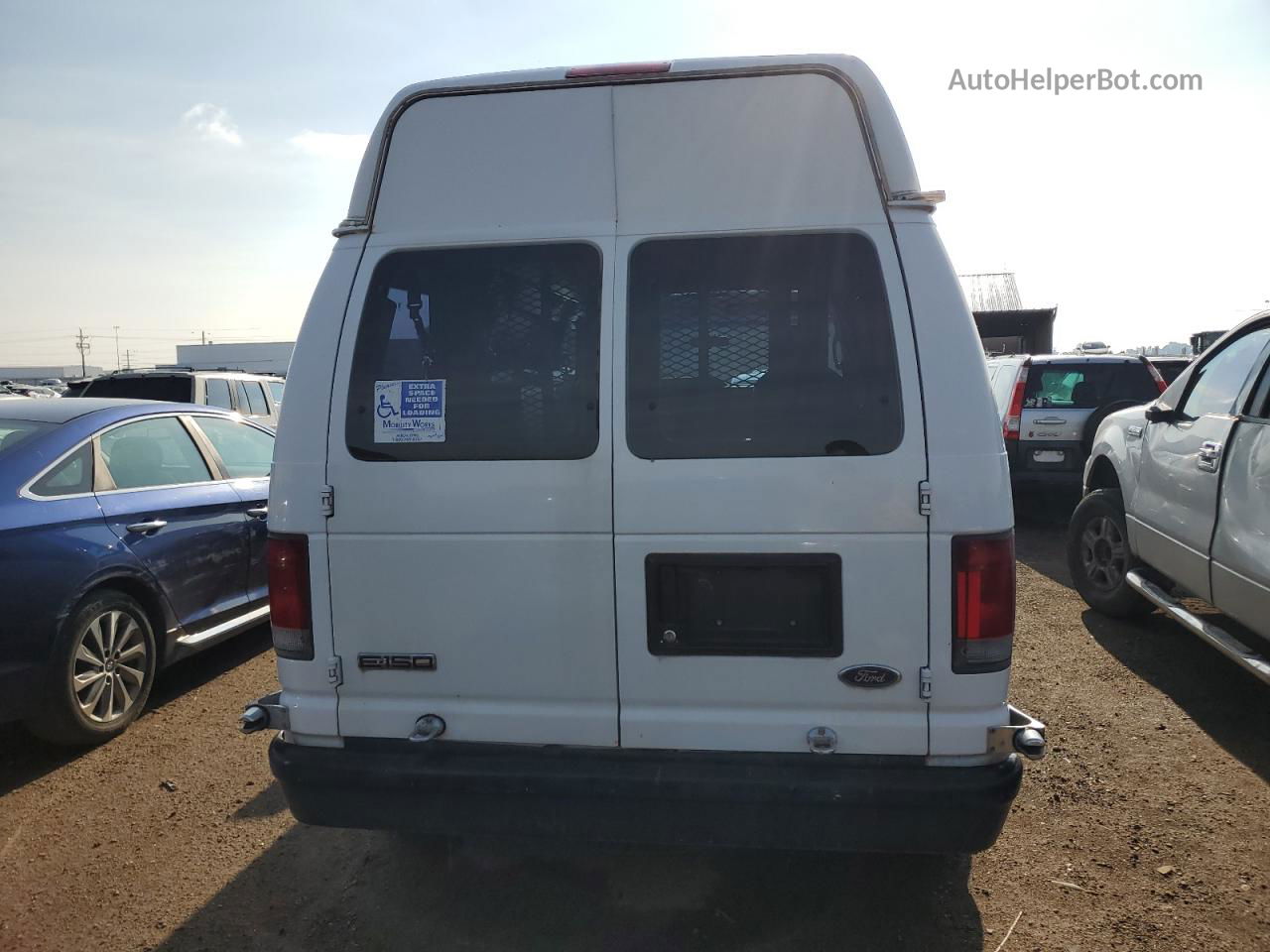 2010 Ford Econoline E150 Van White vin: 1FTNE1EW6ADA50275