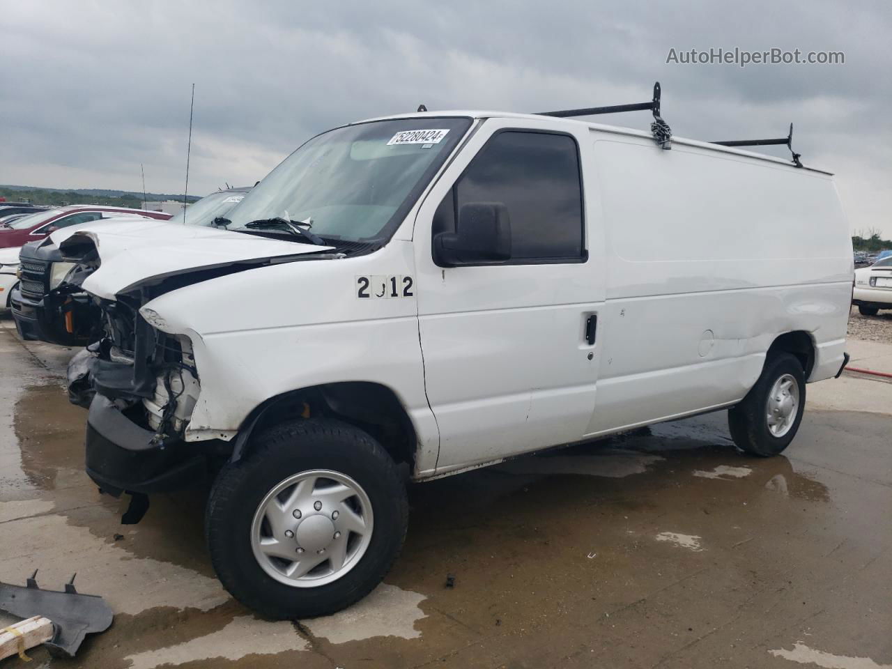 2012 Ford Econoline E150 Van White vin: 1FTNE1EW6CDA10586