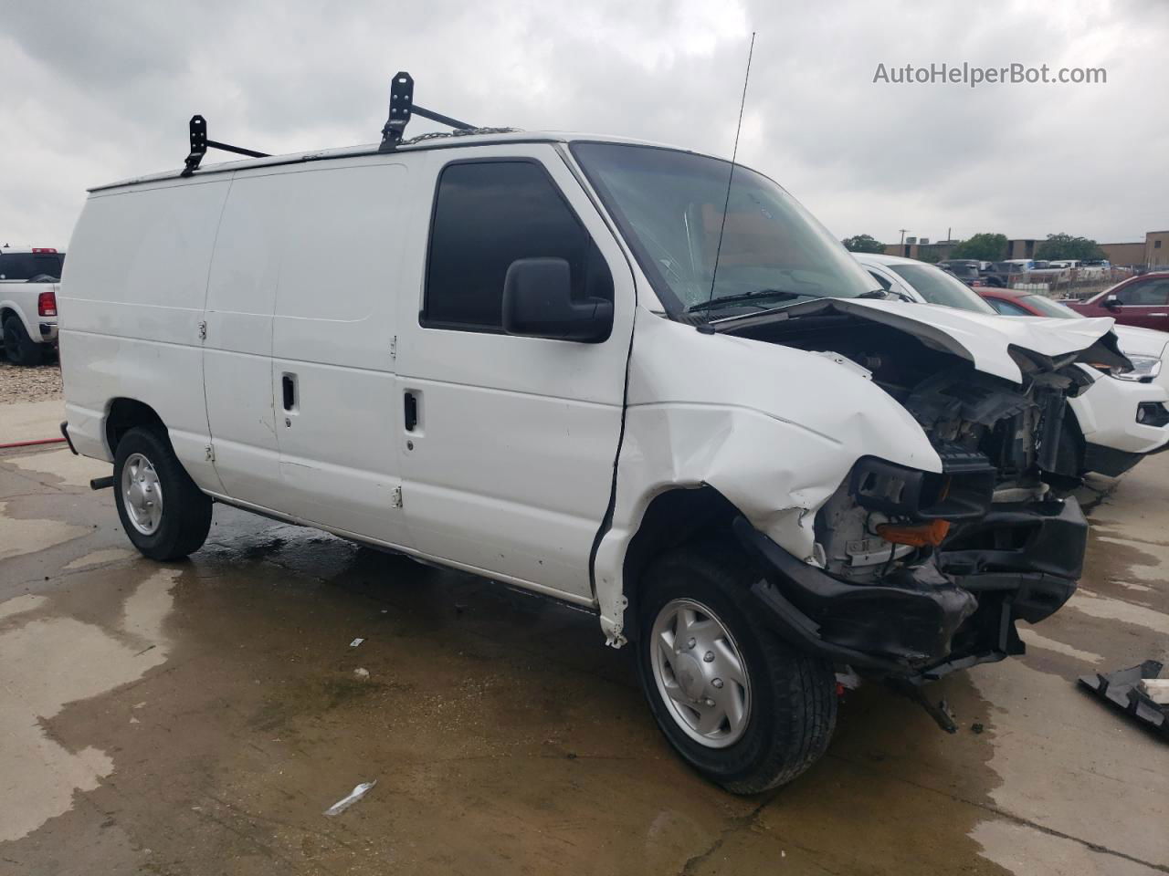 2012 Ford Econoline E150 Van White vin: 1FTNE1EW6CDA10586